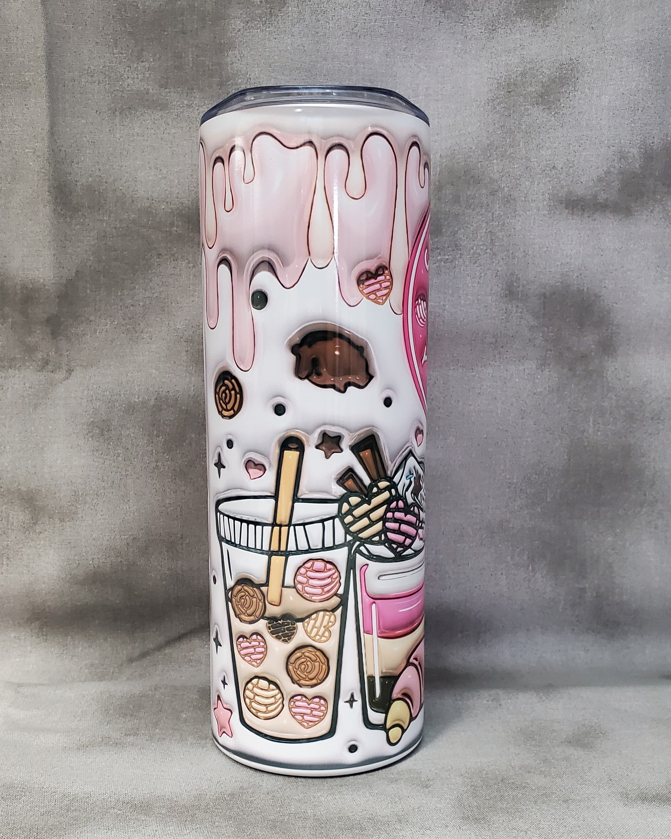 Cafecito Y Chisme Stainless Steel 20oz Skinny Tumbler