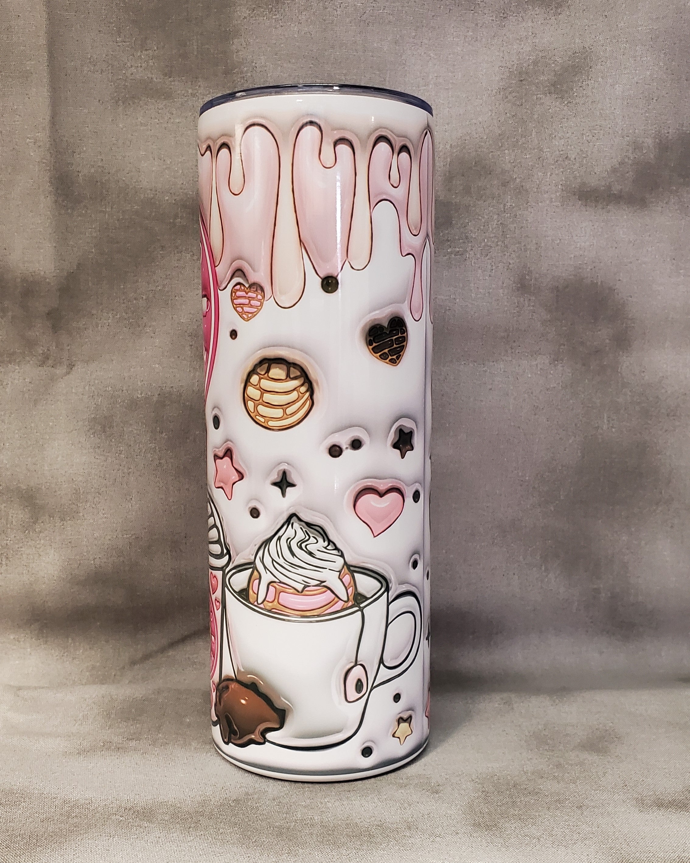 Cafecito Y Chisme Stainless Steel 20oz Skinny Tumbler