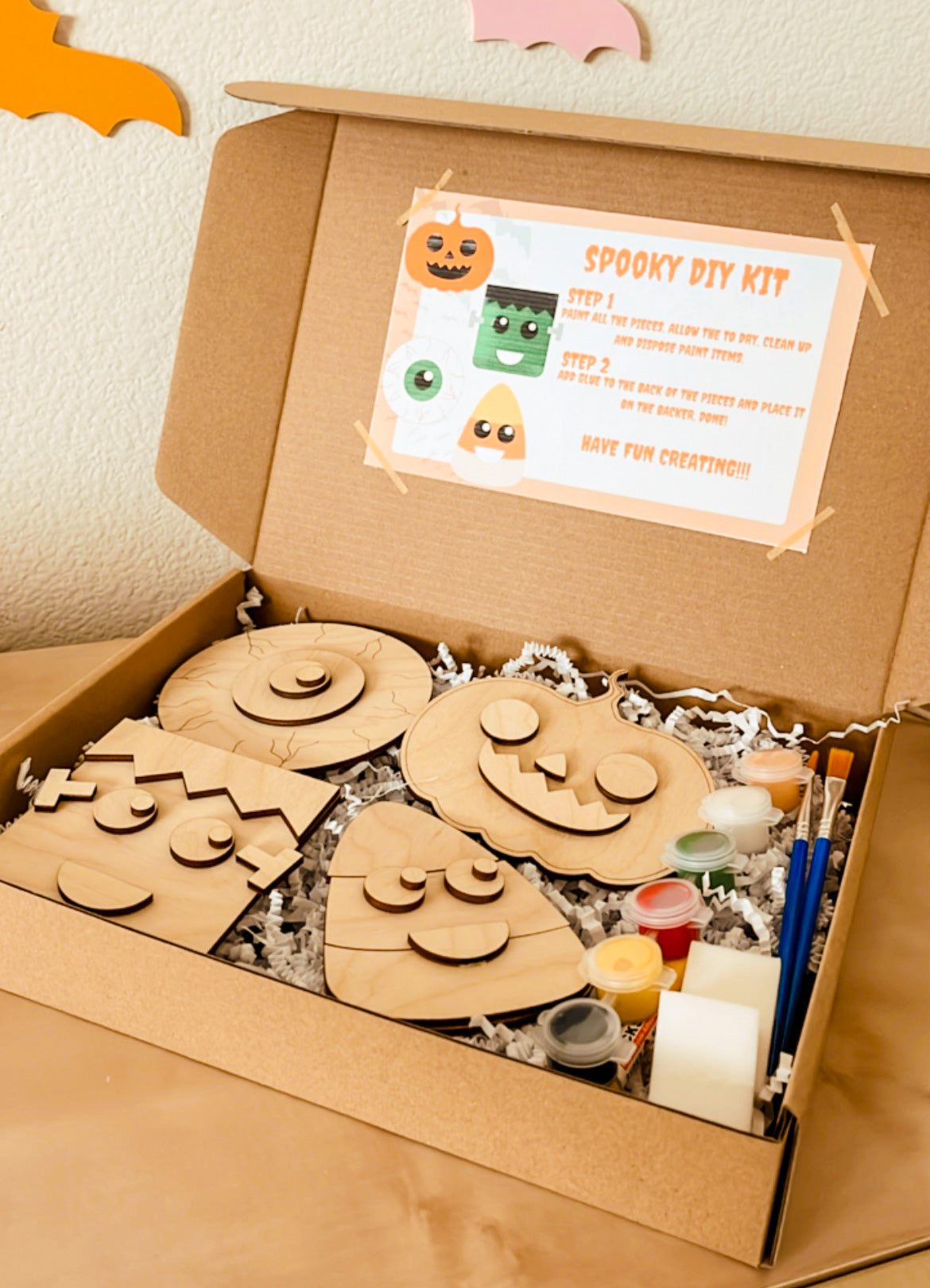 Halloween- DIY Wooden Halloween Paint Kit