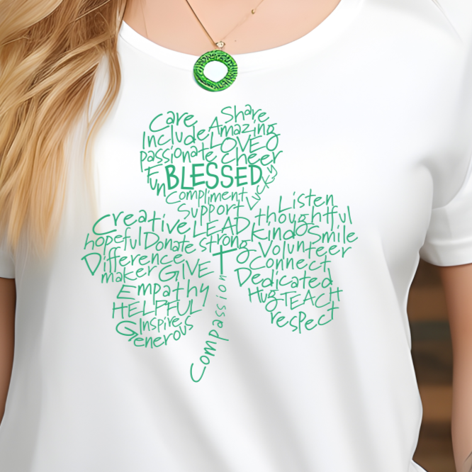 St. Patrick's Day- Education- Clover T-Shirt