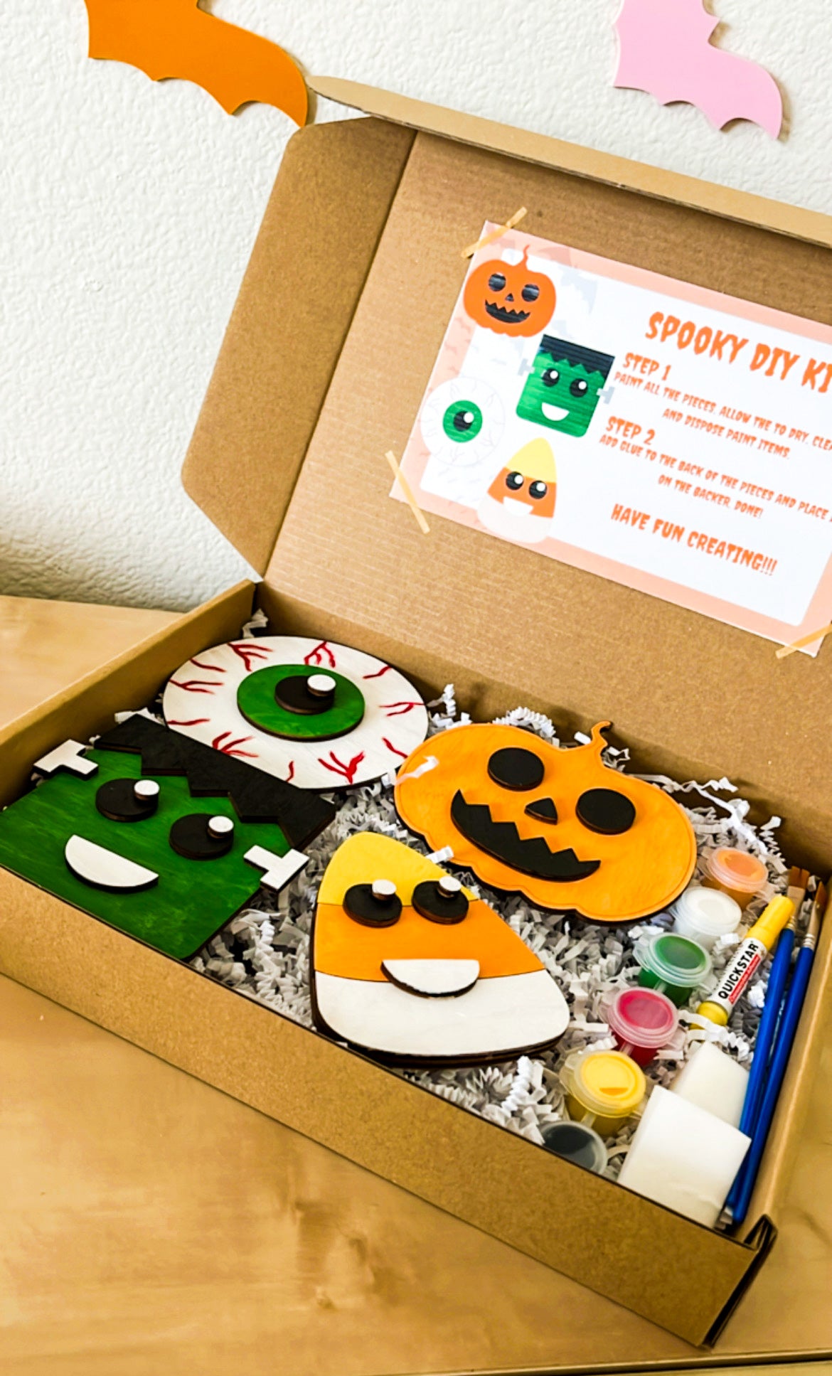 Halloween- DIY Wooden Halloween Paint Kit