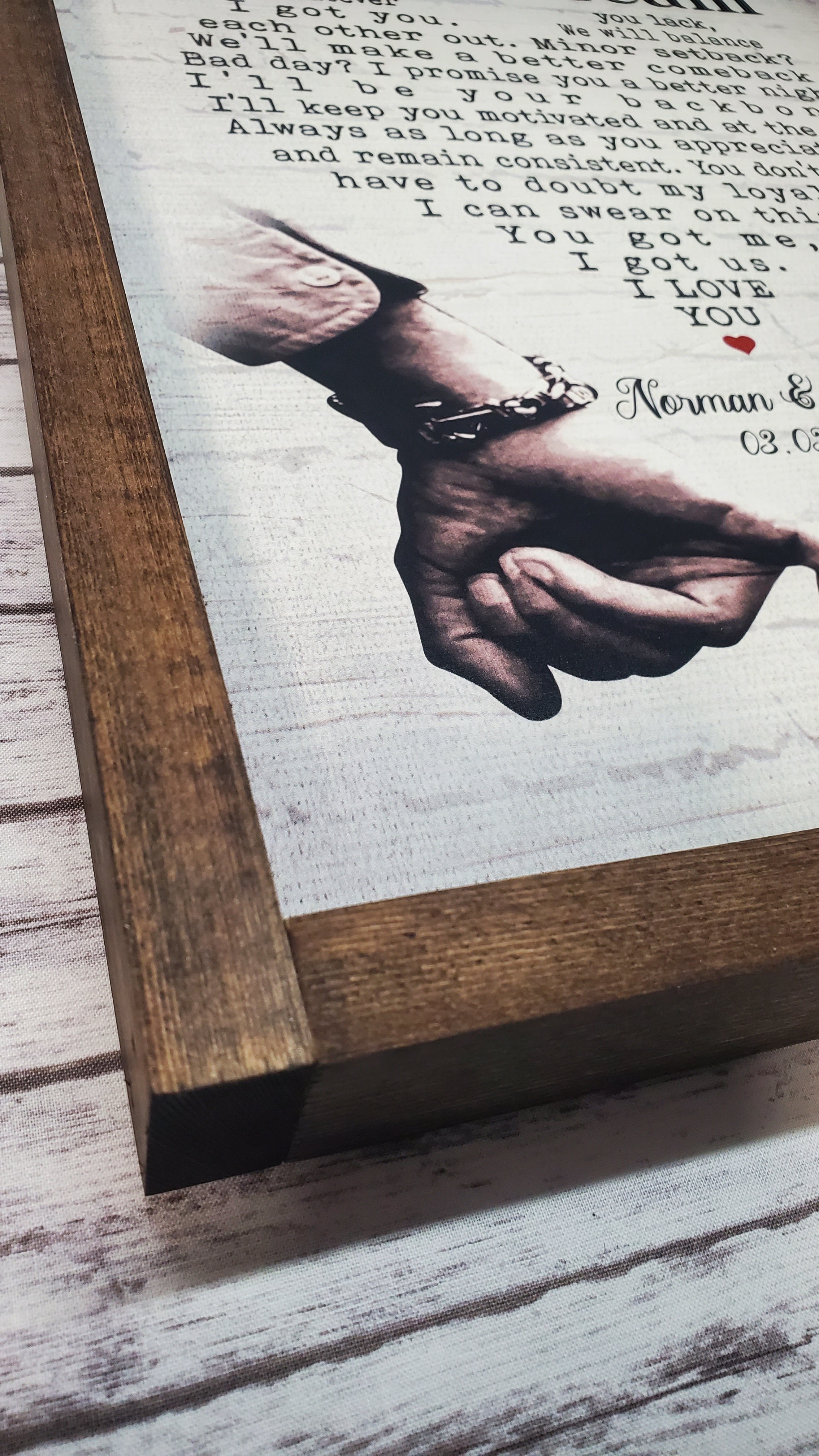 We're a Team-Anniversary Sign