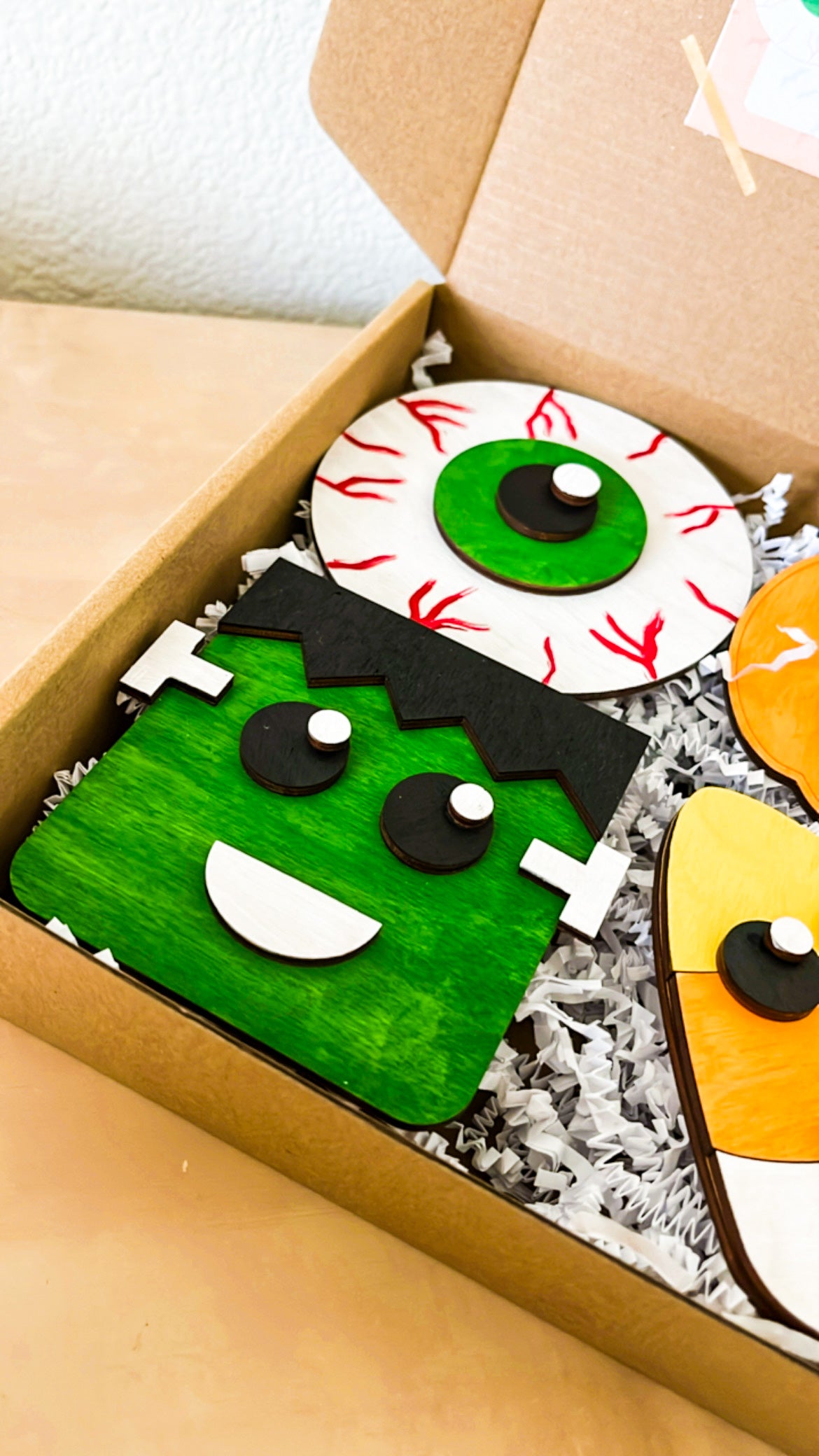 Halloween- DIY Wooden Halloween Paint Kit