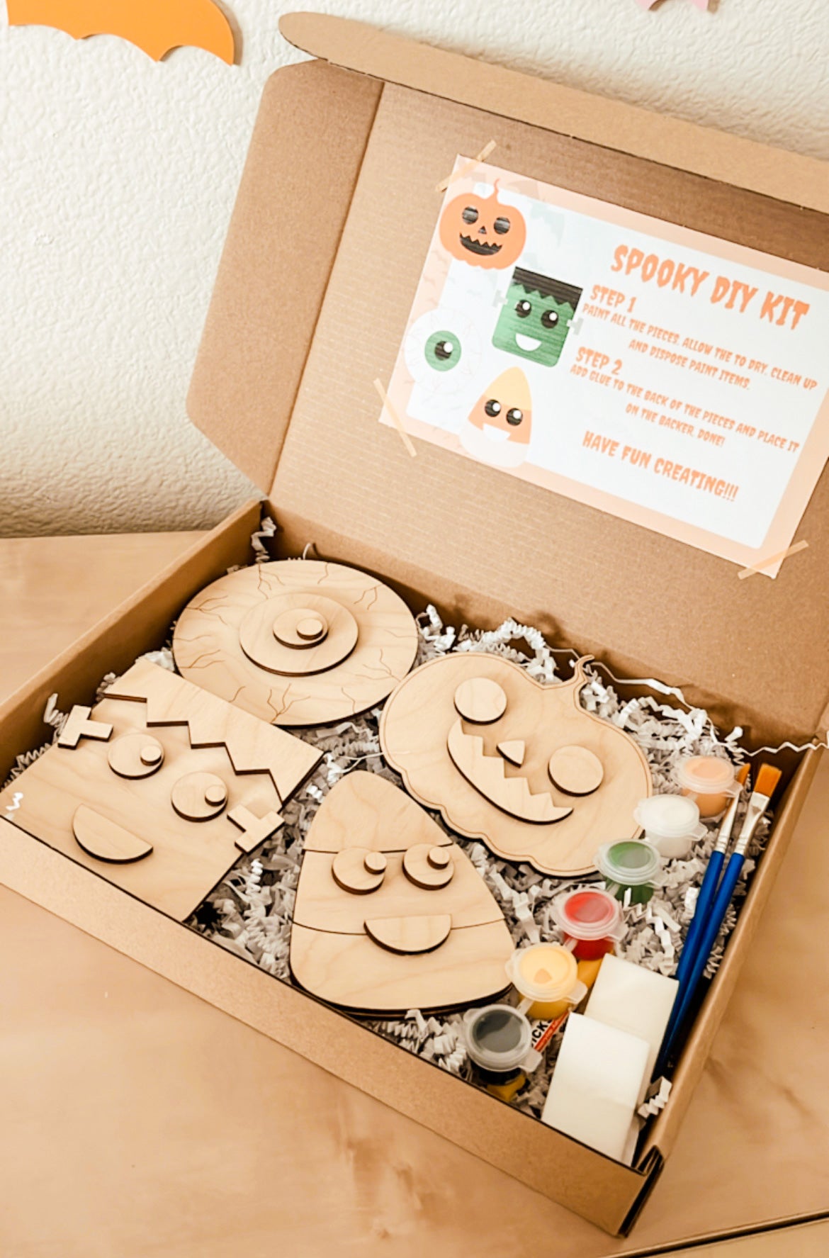 Halloween- DIY Wooden Halloween Paint Kit