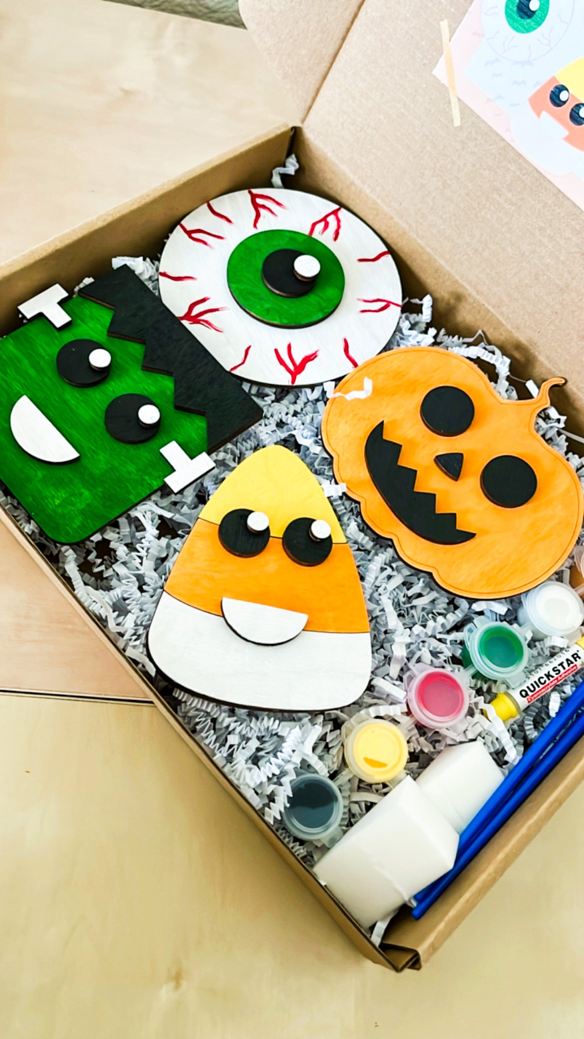 Halloween- DIY Wooden Halloween Paint Kit