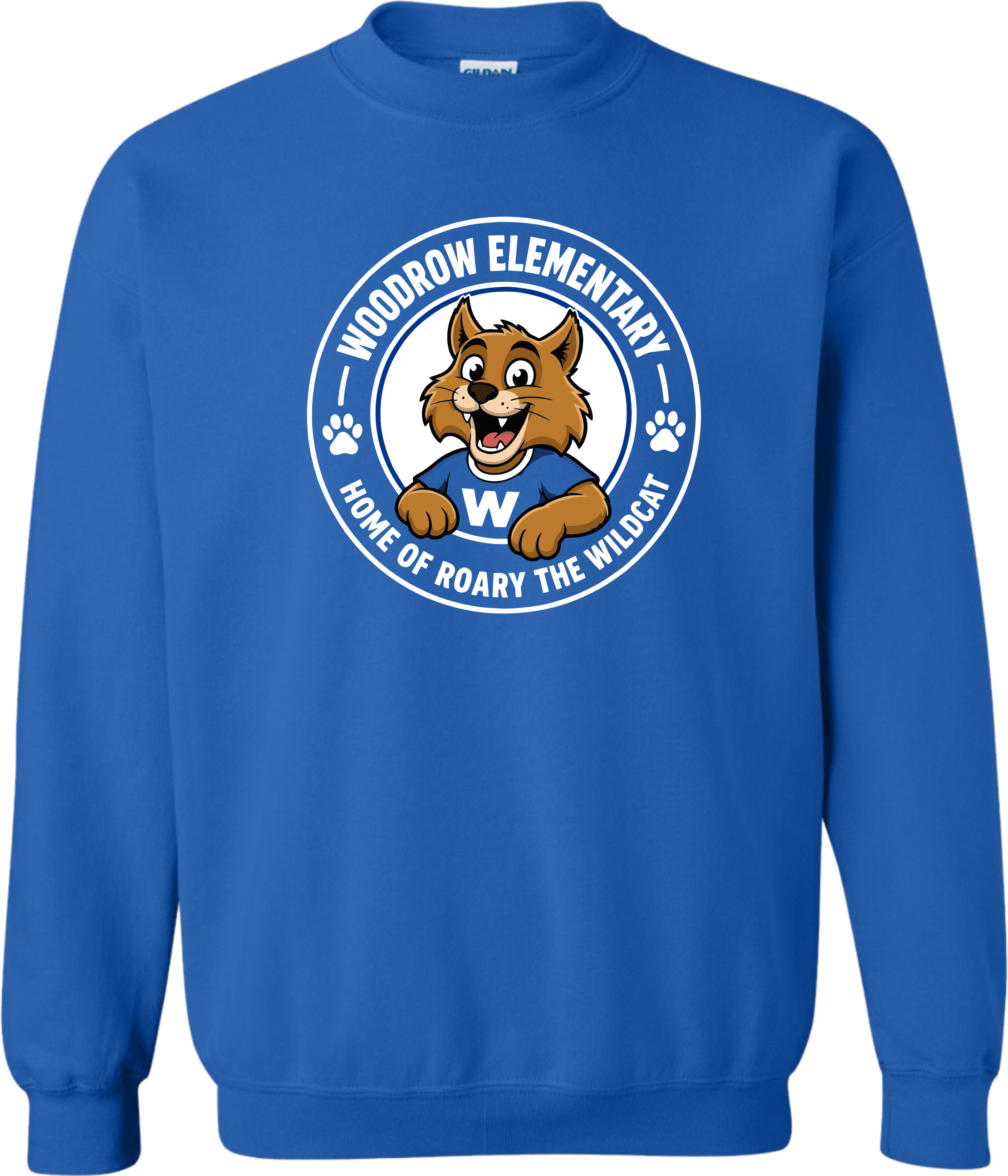 Woodrow Elementary Crewneck Sweatshirt Royal Blue