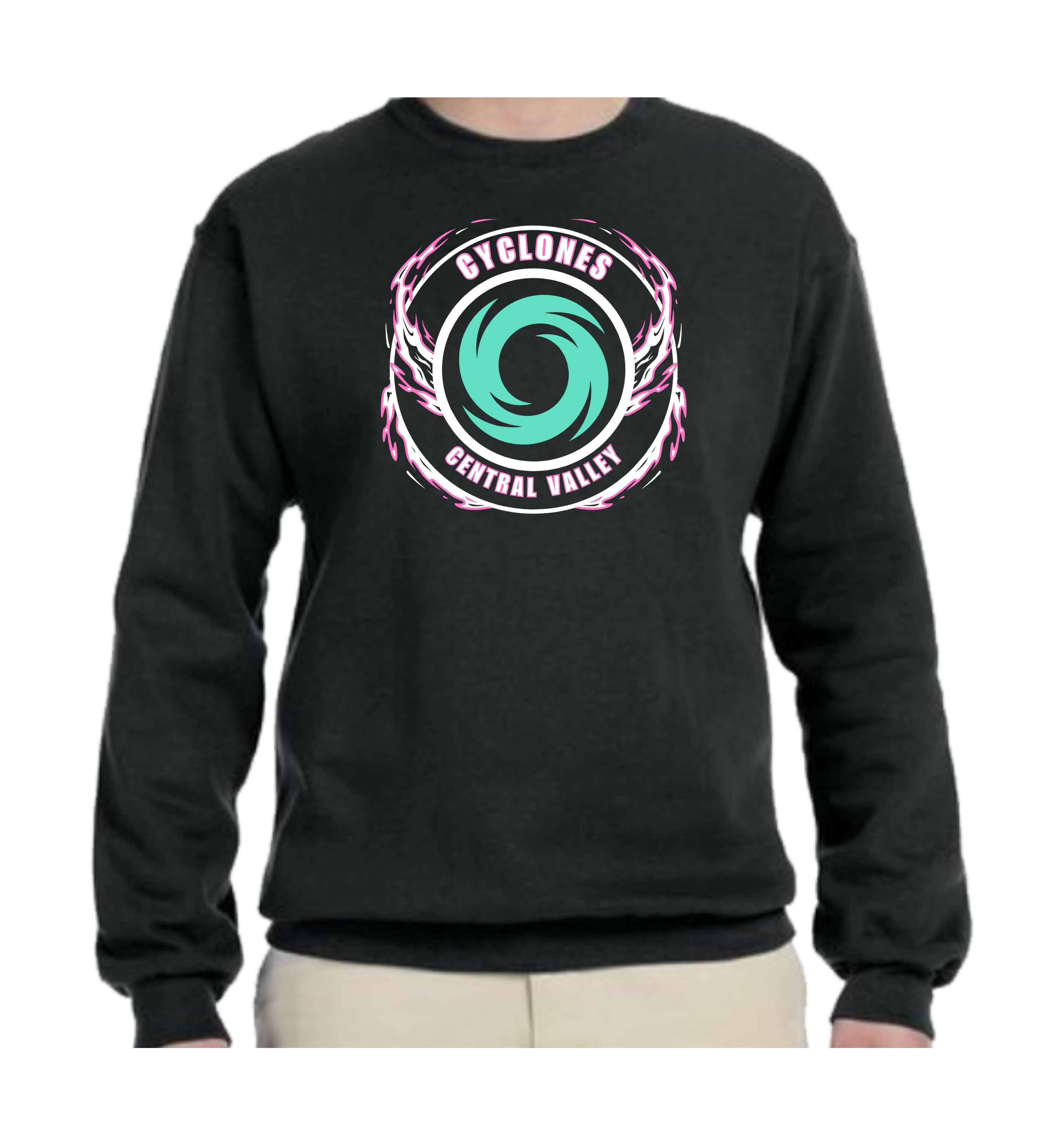 Cyclones Crewneck Sweatshirt- Black
