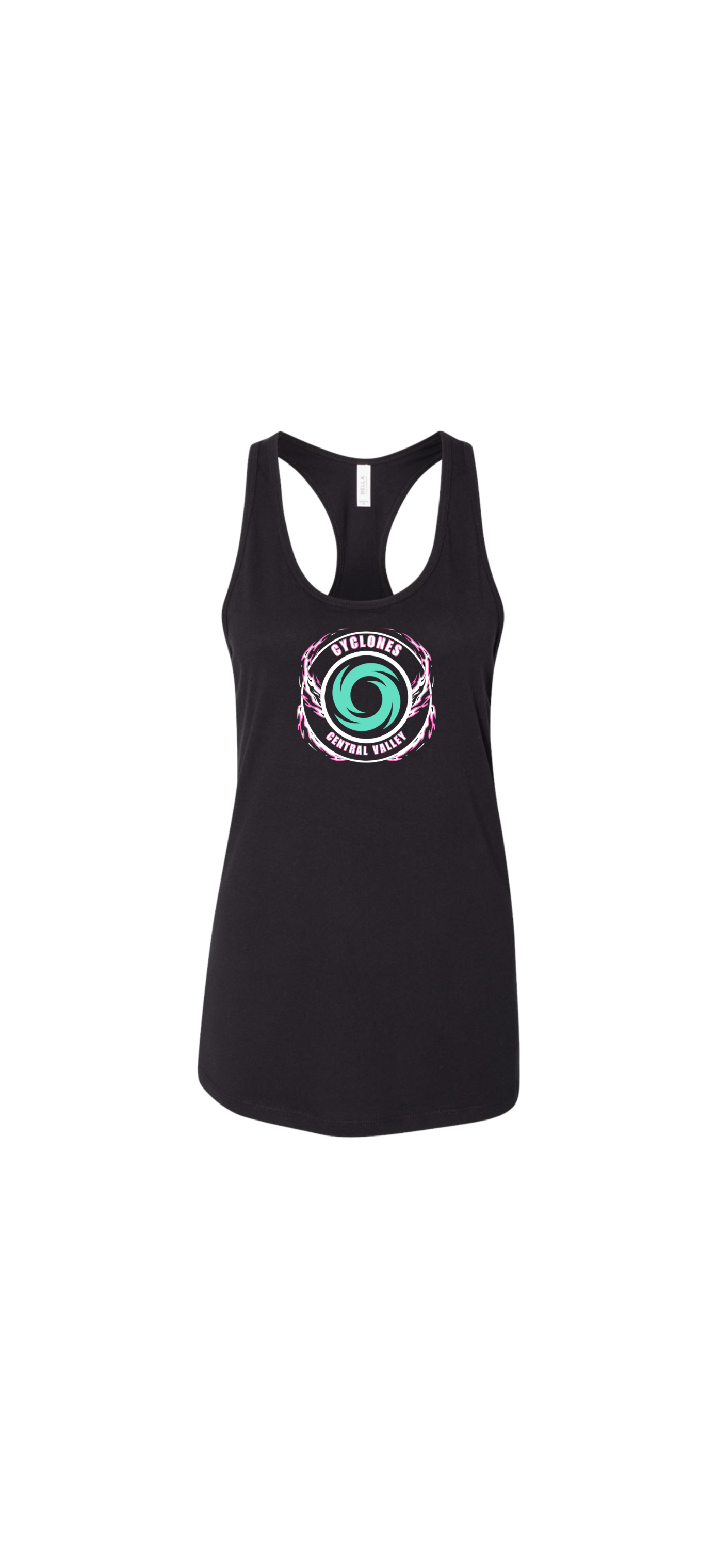 Cyclones Women's Racerback Tank Top- Black