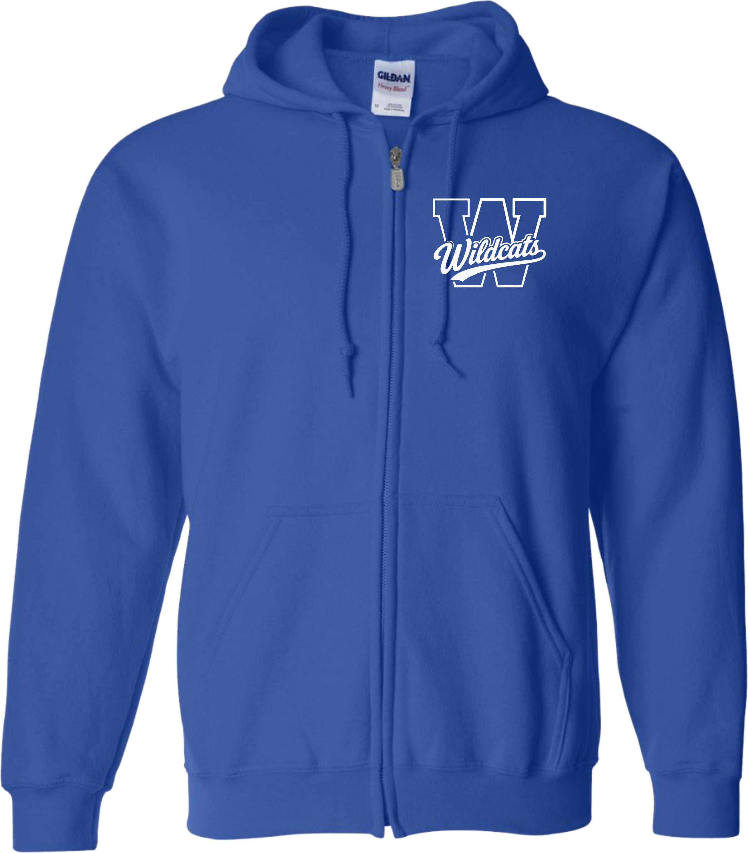 Woodrow Elementary Zip Up Hoodie Royal Blue