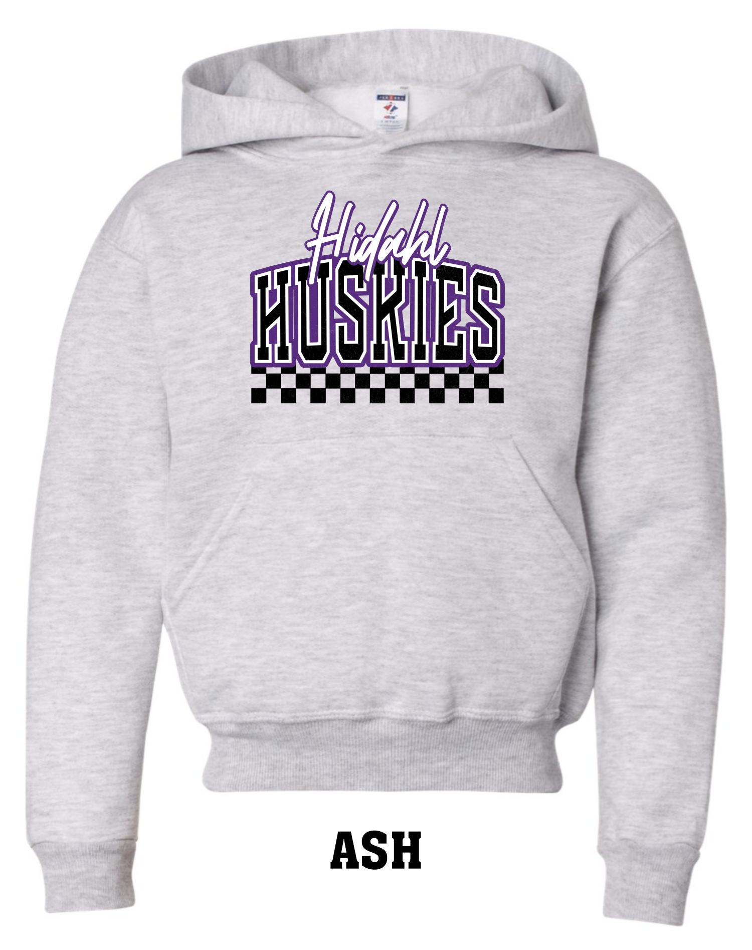 Hidahl Huskies Checkered Hoodie