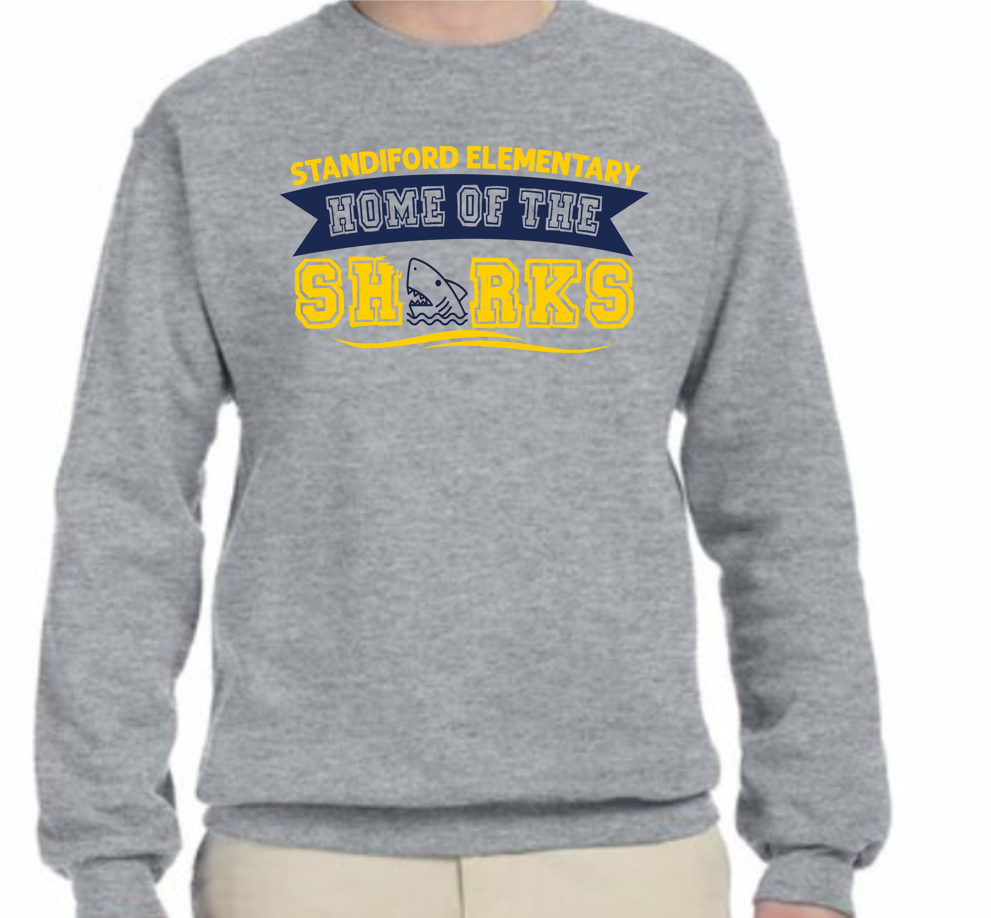 Standiford Home of the Sharks Crewneck Sweatshirt