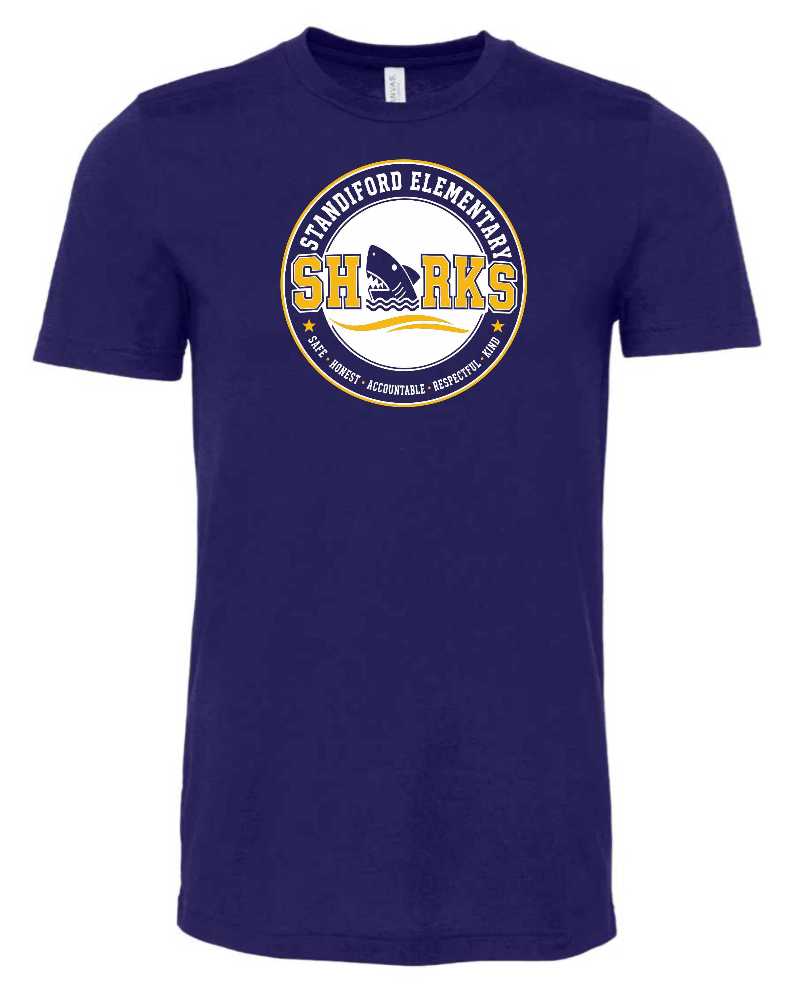 Standiford Sharks Round Logo T-Shirt