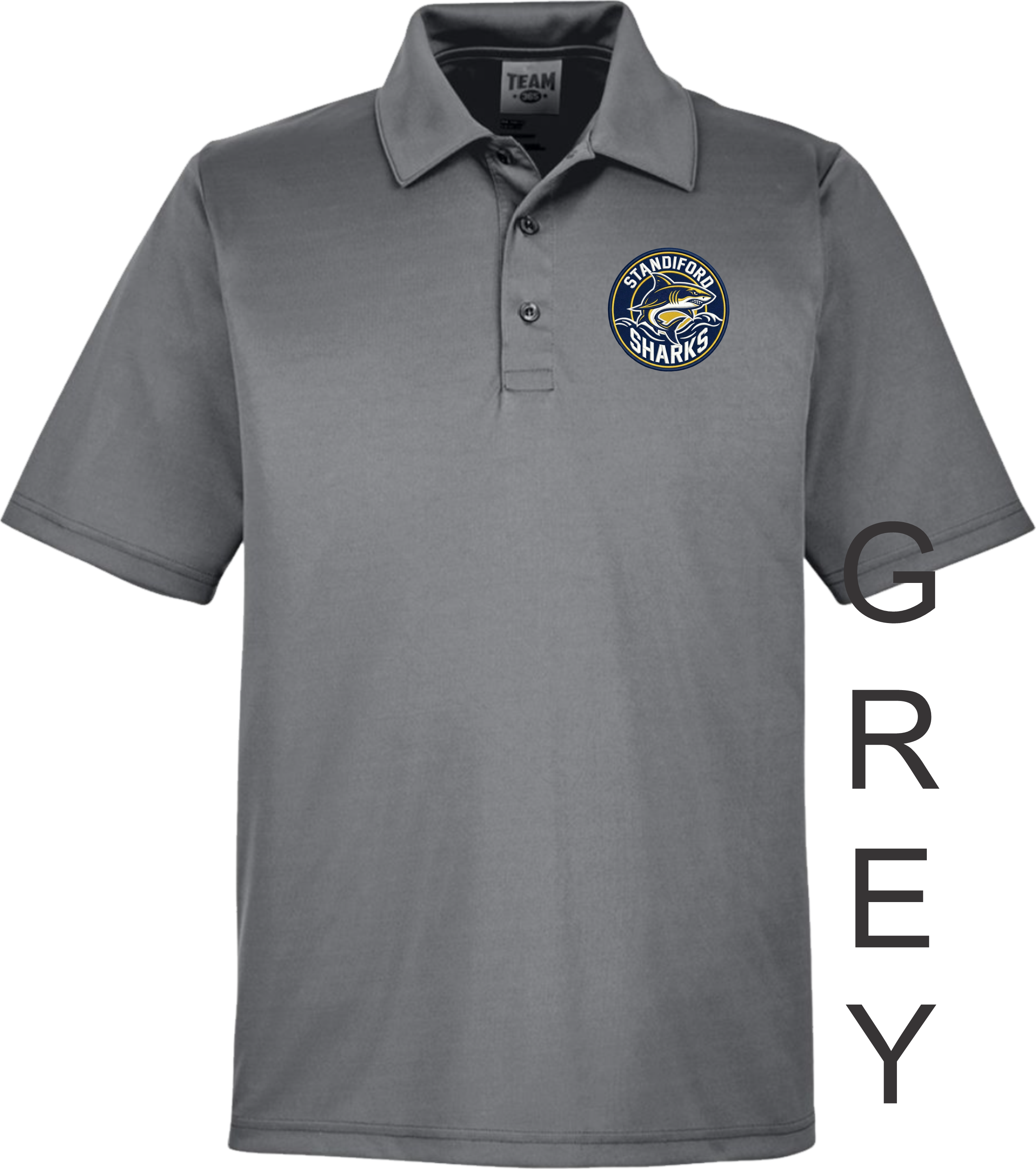 Standiford Sharks Round Logo Polo