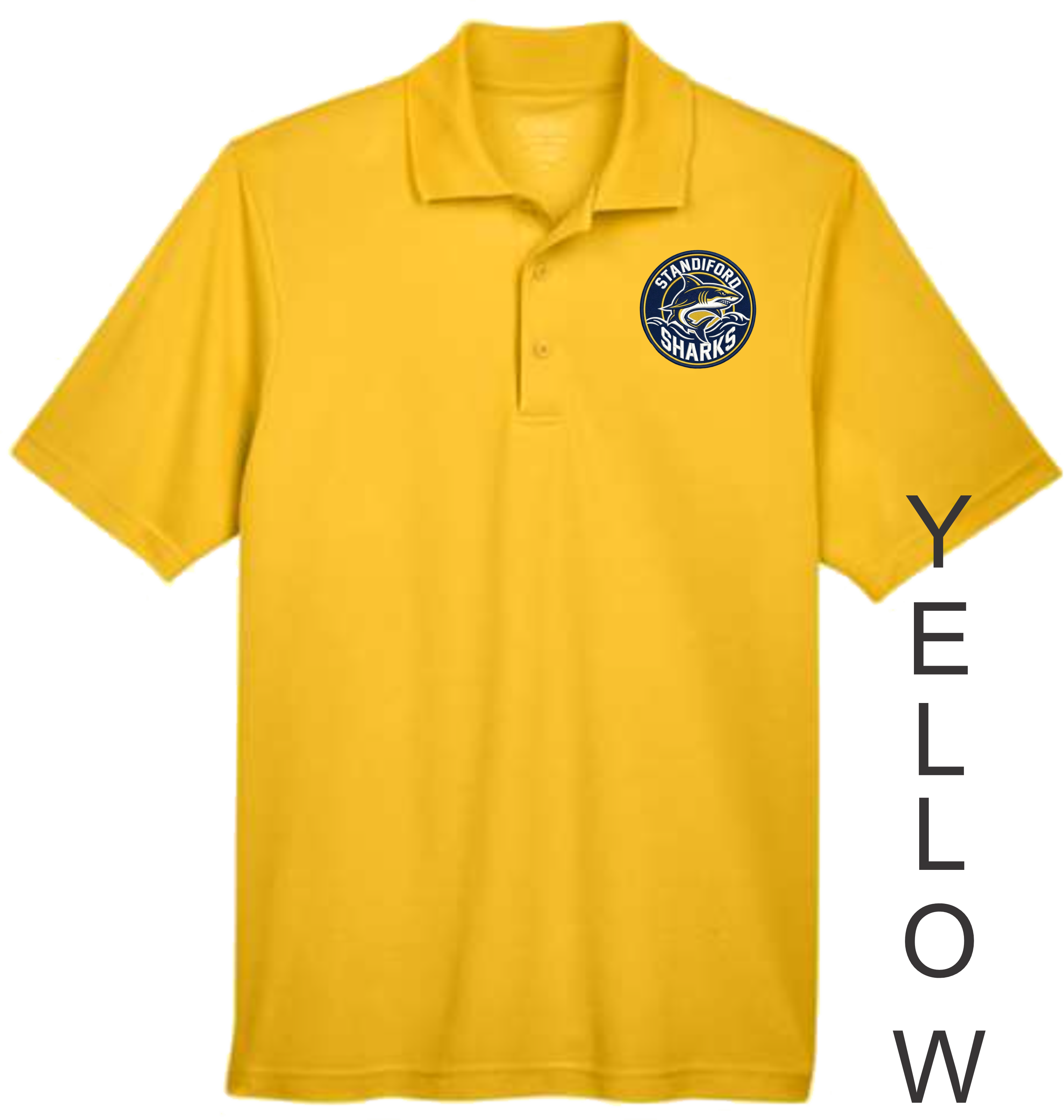 Standiford Sharks Round Logo Polo
