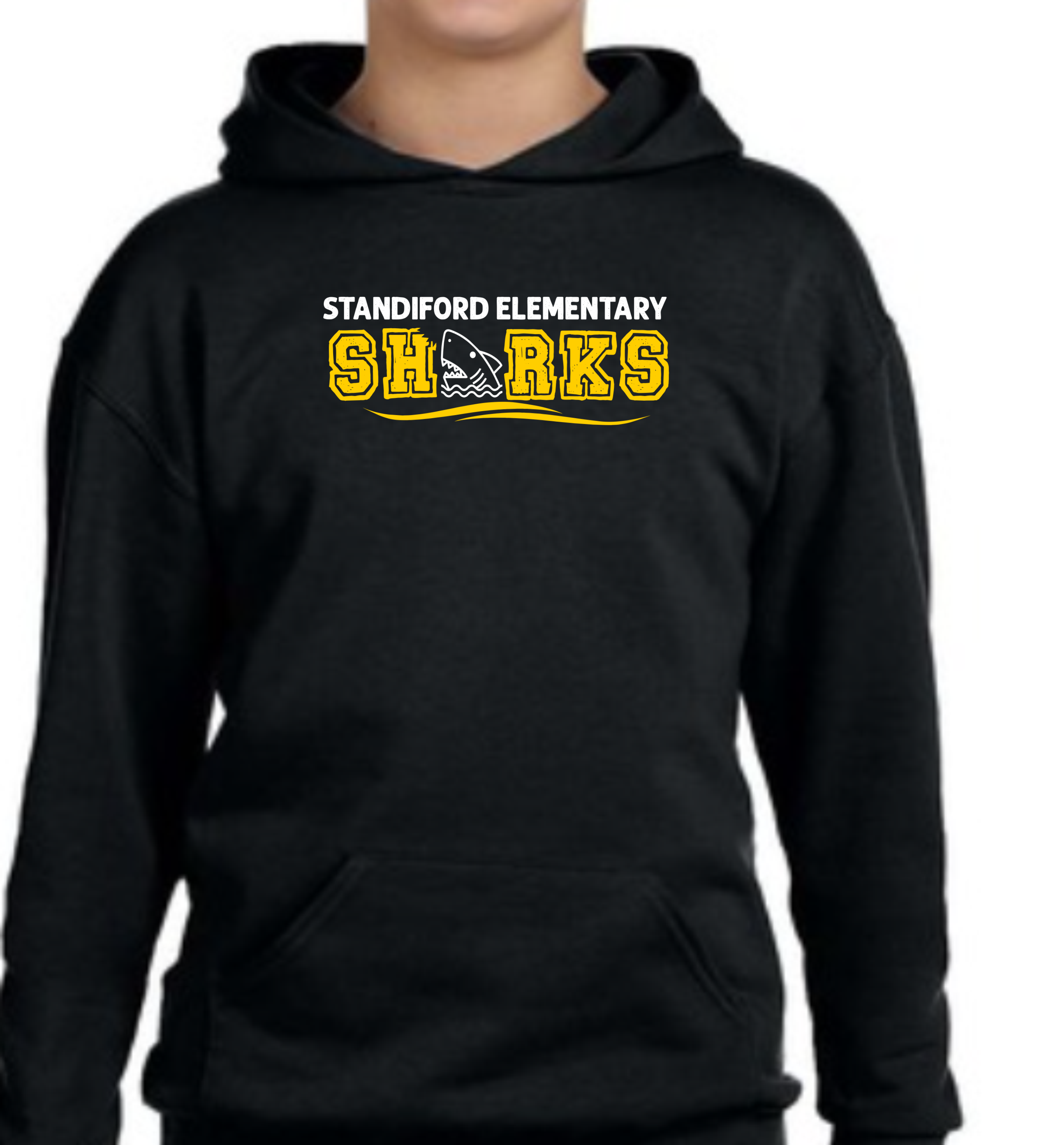 Standiford Shark Outline Hoodie