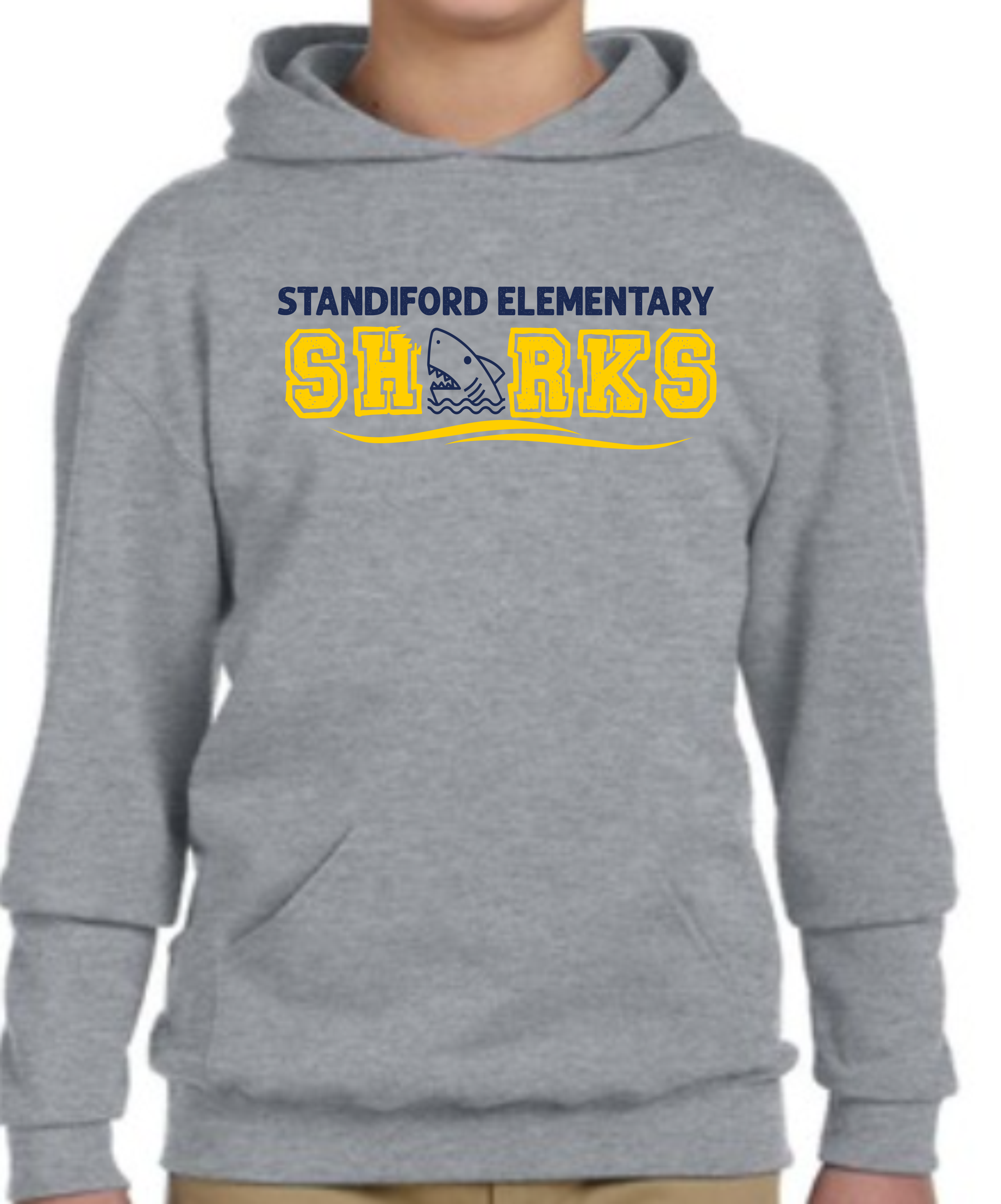 Standiford Shark Outline Hoodie