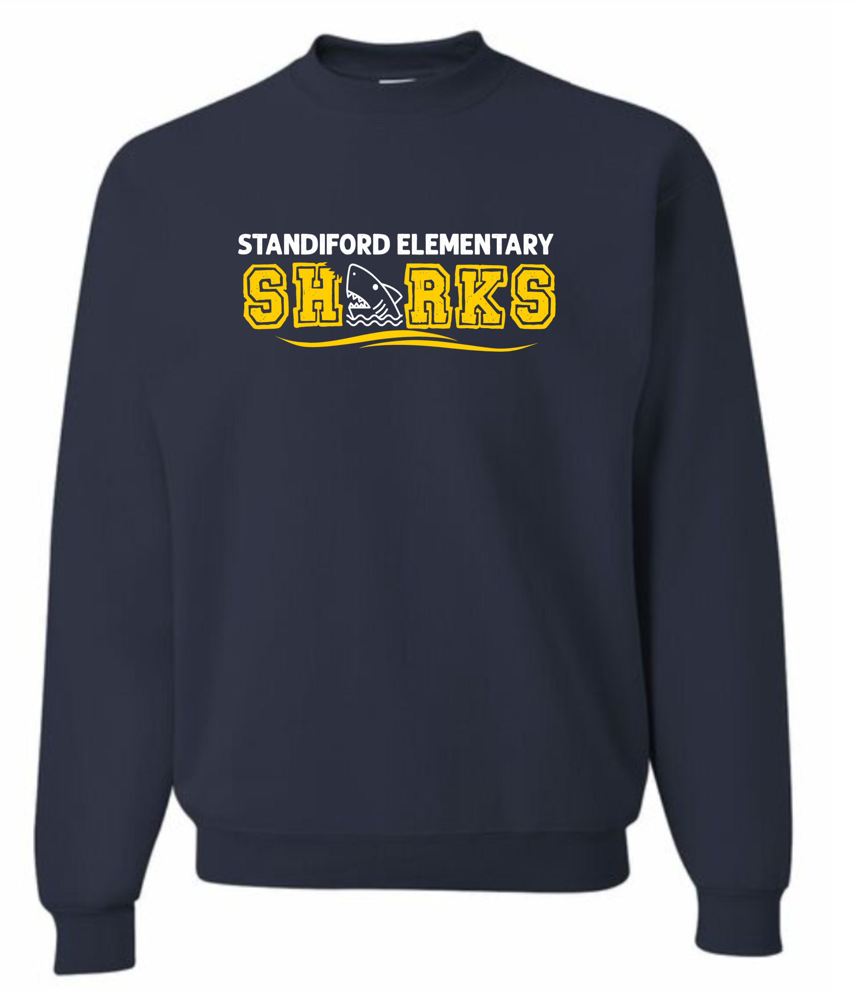 Standiford Shark Outline Crewneck Sweatshirt